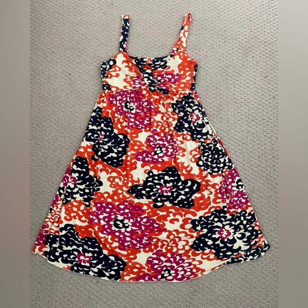 Anthropologie patchwork/ floral knit lounge/ sundress-Size Small